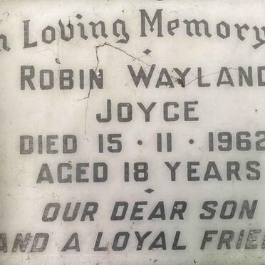 JOYCE Robin Wayland -1962