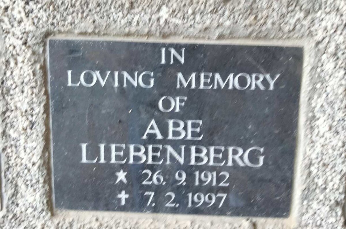 LIEBENBERG Abe 1912-1997