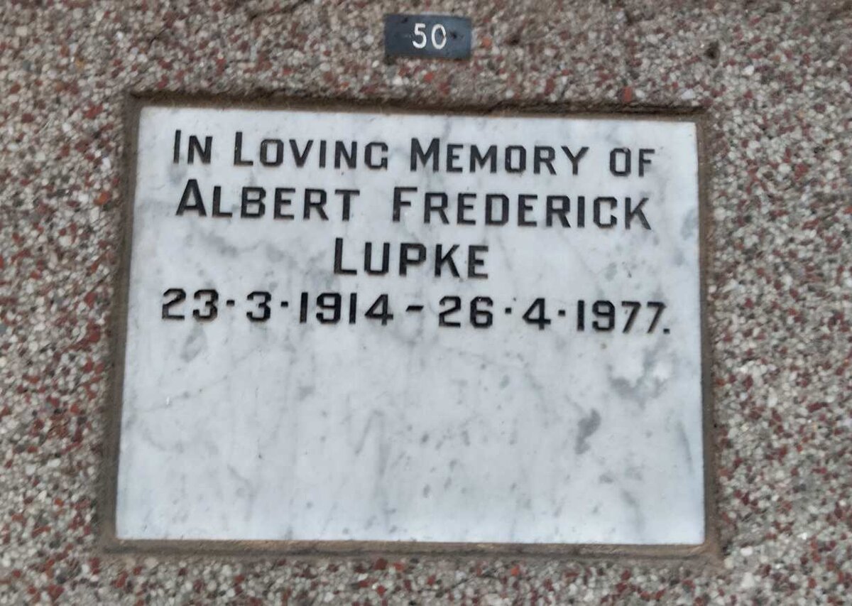 LUPKE Albert Frederick 1914-1977