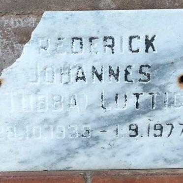 LUTTIG Frederick Johannes 1938-1977
