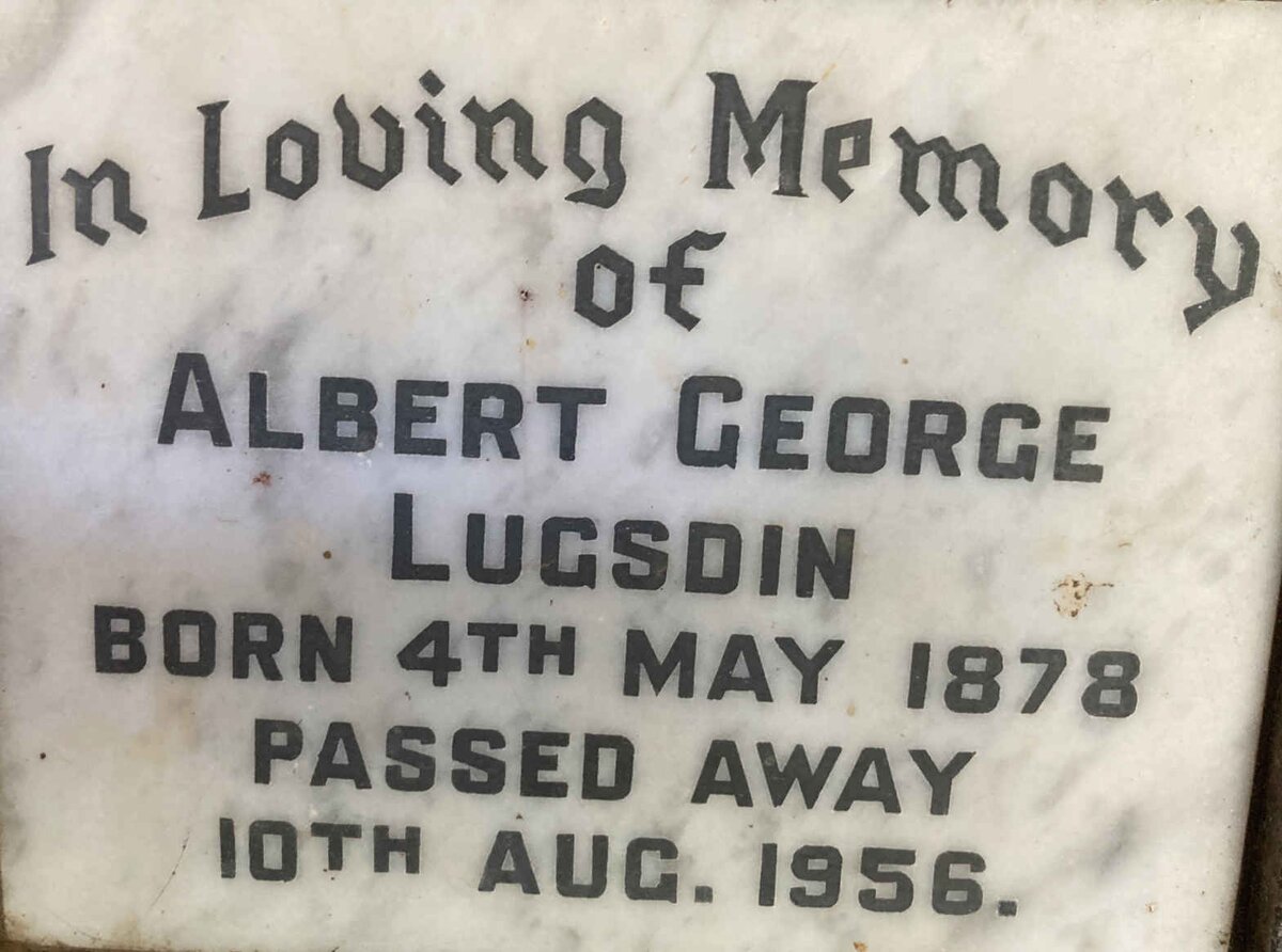 LUGSDIN Albert George 1878-1956