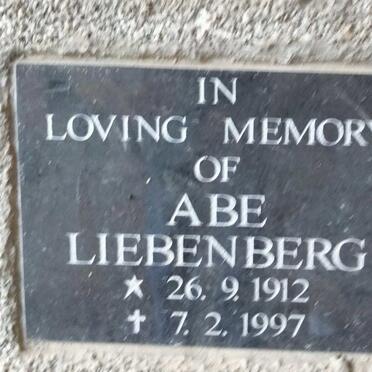 LIEBENBERG Abe 1912-1997