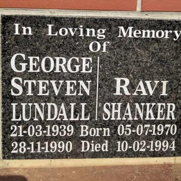 LUNDALL George Steven 1939-1990 :: SHANKER Ravi 1970-1994