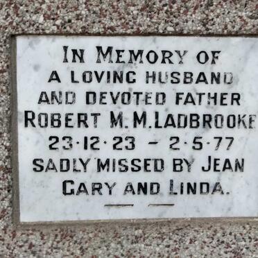 LADBROOKE Robert M.M. 1923-1977