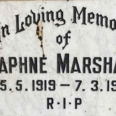 MARSHALL Daphne 1919-1994