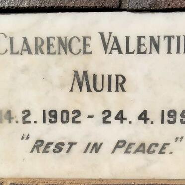 MUIR Clarence Valentine 1902-1954