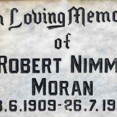 MORAN Robert Nimmo 1909-1988
