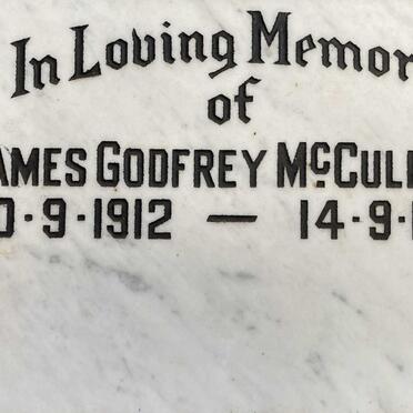 MCCULLOCH James Godfrey 1912-1984