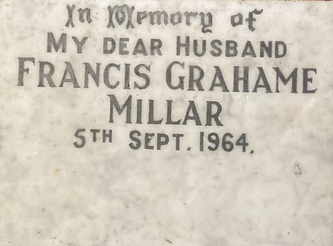 MILLAR Francis Grahame -1964