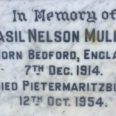 MULLER Basil Nelson 1914-1954