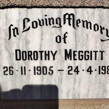 MEGGITT Dorothy 1905-1986