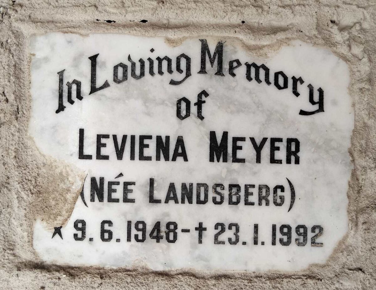 MEYER Leviena nee LANDSBERG 1948-1992