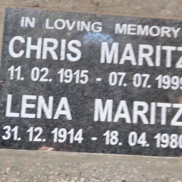 MARITZ Chris 1915-1999 & Lena 1914-1980