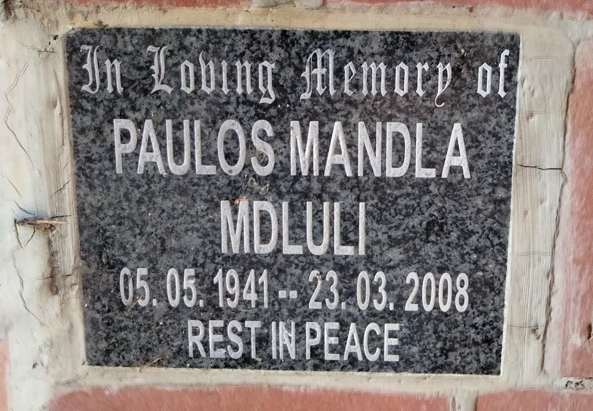 MDLULI Paulos Mandla 1941-2008