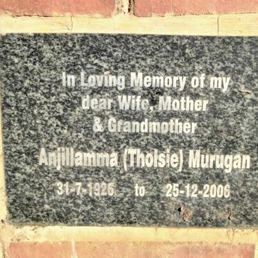 MURUGAN Anjillamma 1926-2006