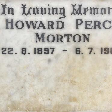 MORTON Howard Percy 1897-1960