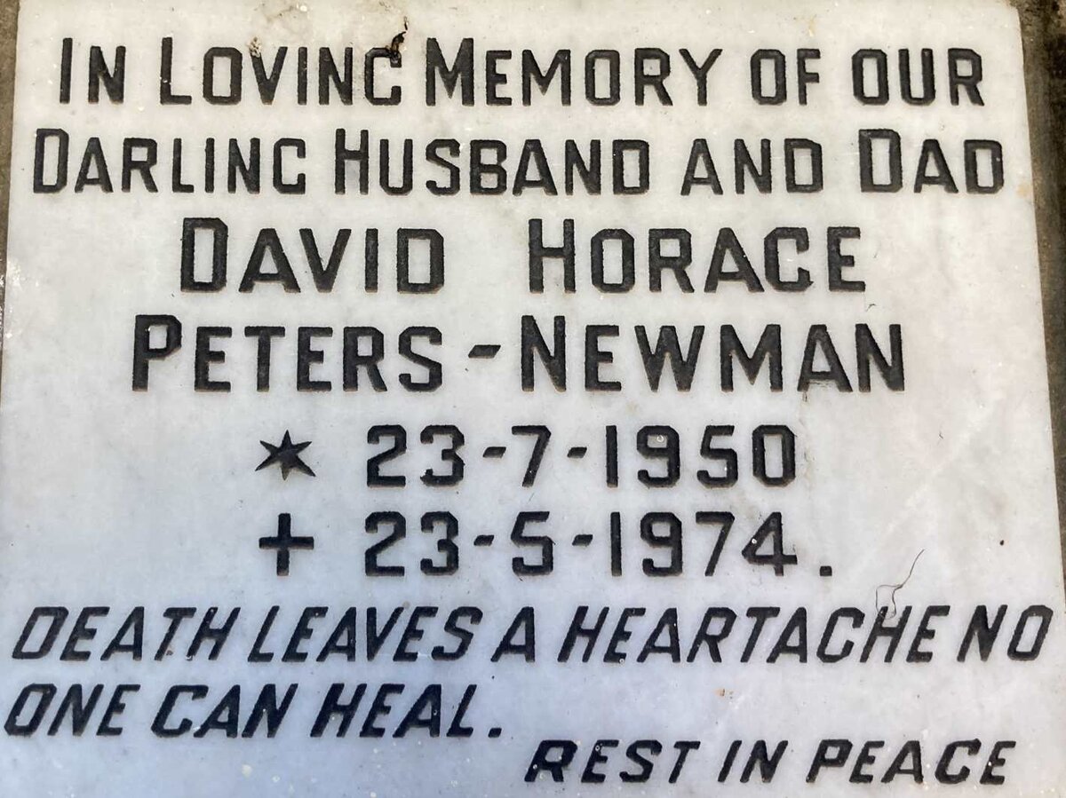 NEWMAN David Horace, PETERS 1950-1974