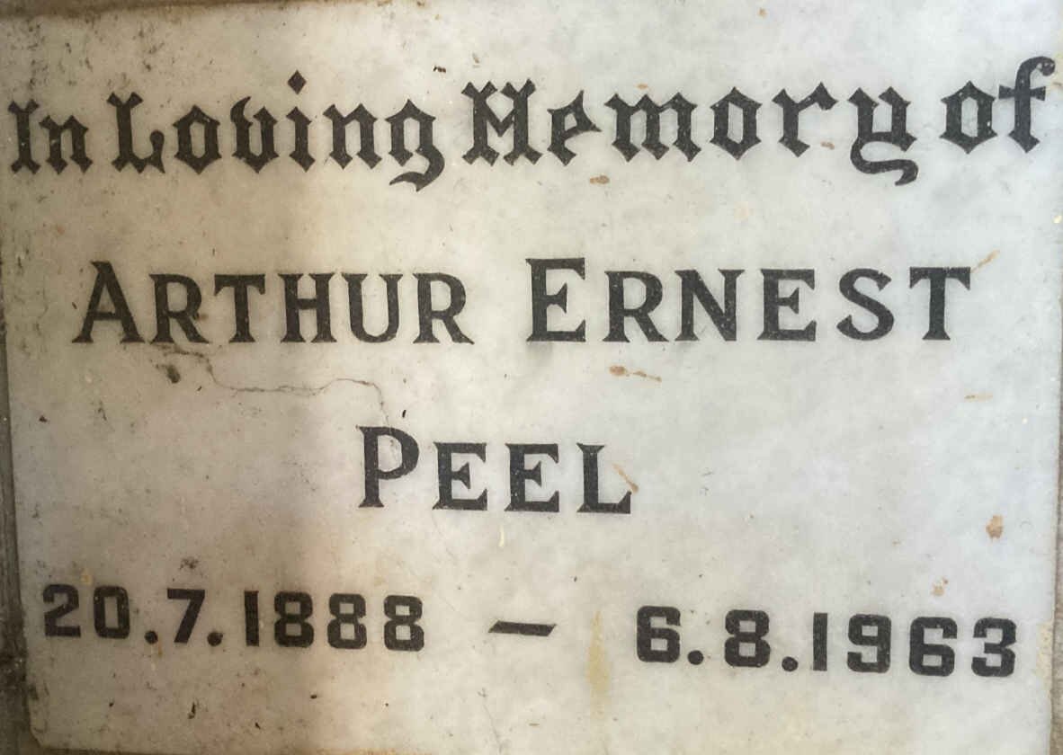 PEEL Arthur Ernest 1888-1963