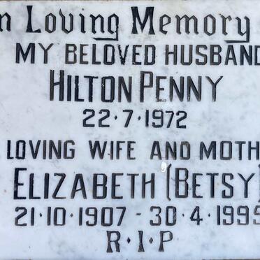 PENNY Hilton -1972 & Elizabeth 1907-1995