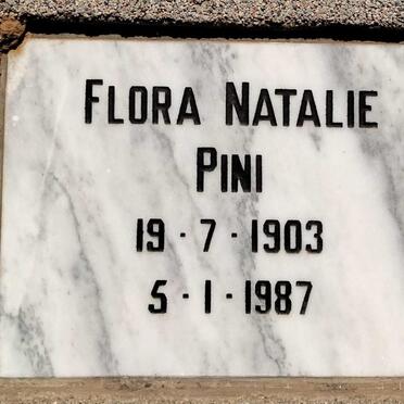 PINI Flora Natalie 1903-1987