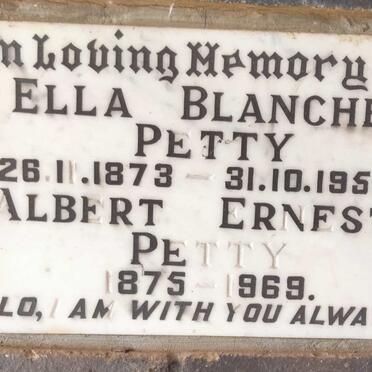 PETTY Albert Ernest 1875-1969 & Ella Blanche 1873-1956