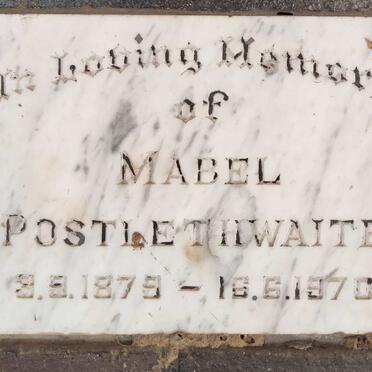 POSTLETHWAITE Mabel 1879-1970