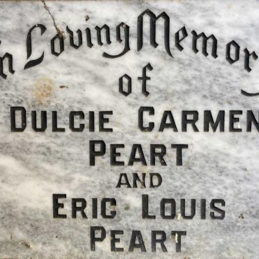 PEART Eric Louis & Dulcie Carmen