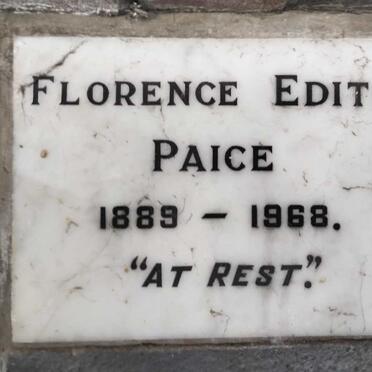 PAICE Florence Edith 1889-1968