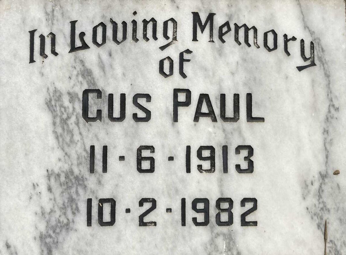 PAUL Gus 1913-1982