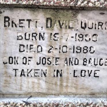 QUIRK Brett David 1980-1988