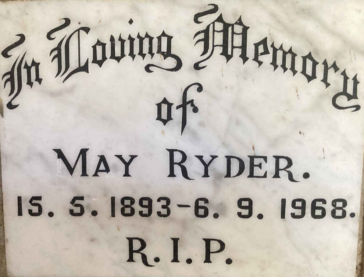 RYDER May 1893-1968