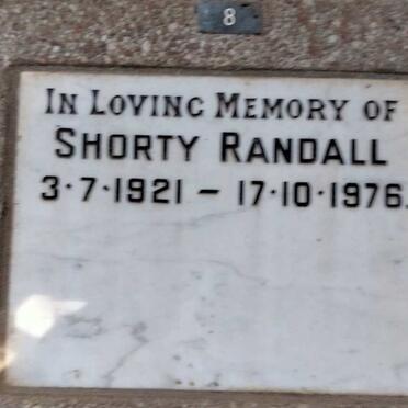 RANDALL Shorty 1921-1976