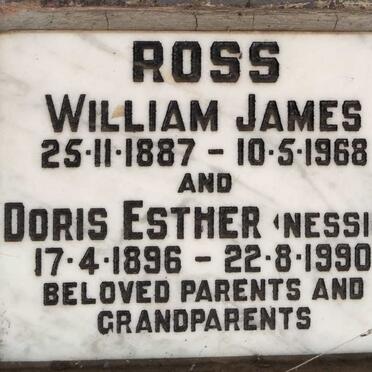 ROSS William James 1887-1968 & Doris Esther 1896-1990