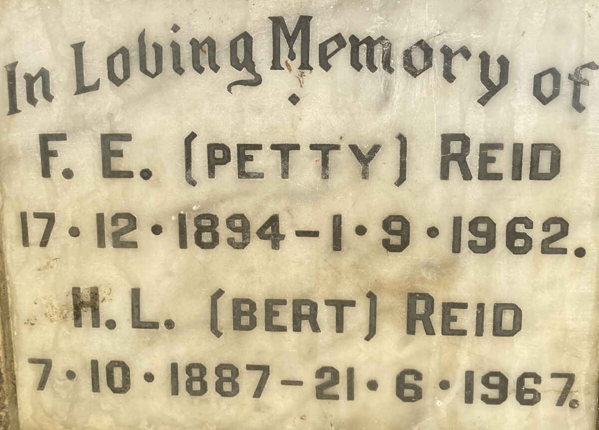 REID H.L. 1887-1967 :: REID F.E. 1894-1962