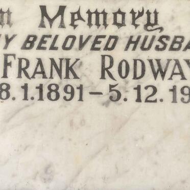 RODWAY Frank 1891-1961
