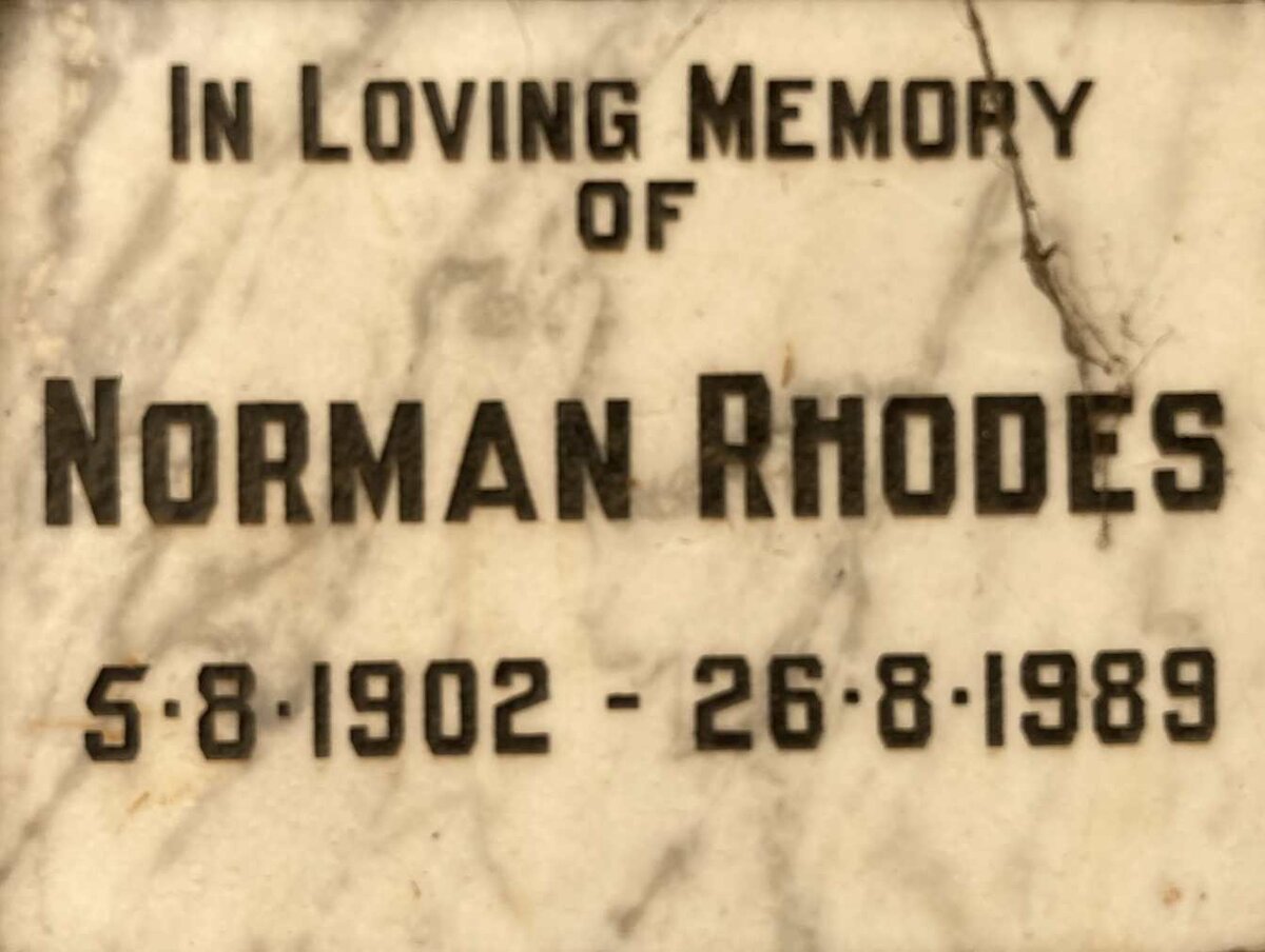 RHODES Norman 1902-1989