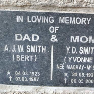 SMITH A.J.W 1923-1997 & Y.D. MACKAY-MCEWAN 1923-2001