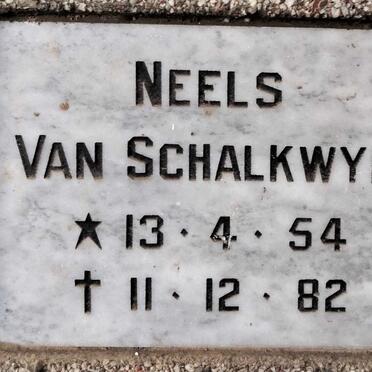SCHALKWYK Neels, van 1954-1982
