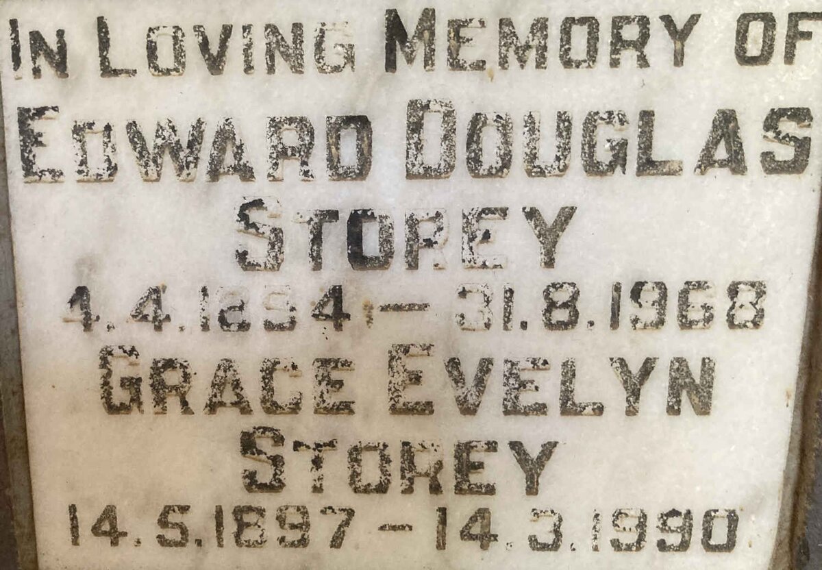 STOREY Edward Douglas 1894-1968 & Grace Evelyn 1897-1990