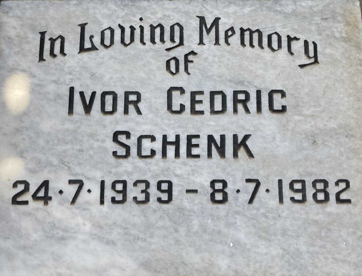 SCHENK Ivor Cedric 1939-1982