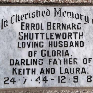 SHUTTLEWORTH Errol Bernard 1944-1983
