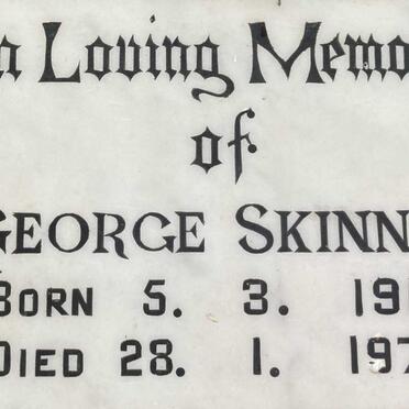 SKINNER George 1912-1972
