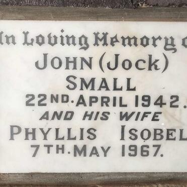 SMALL John -1942 & Phyllis Isobel -1967