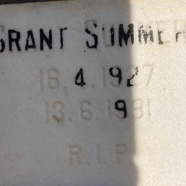 SUMMERS Grant 1927-1981