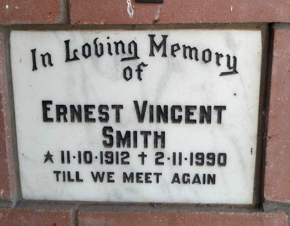 SMITH Ernest Vincent 1912-1990