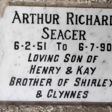 SEAGER Arthur Richard 1951-1990