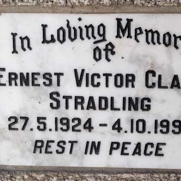 STRADLING Ernest Victor Clark 1924-1992
