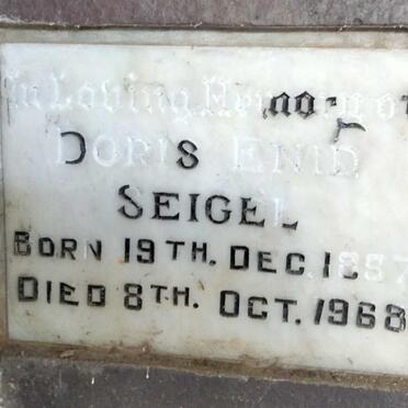 SEIGEL Doris Enid 1897-1968