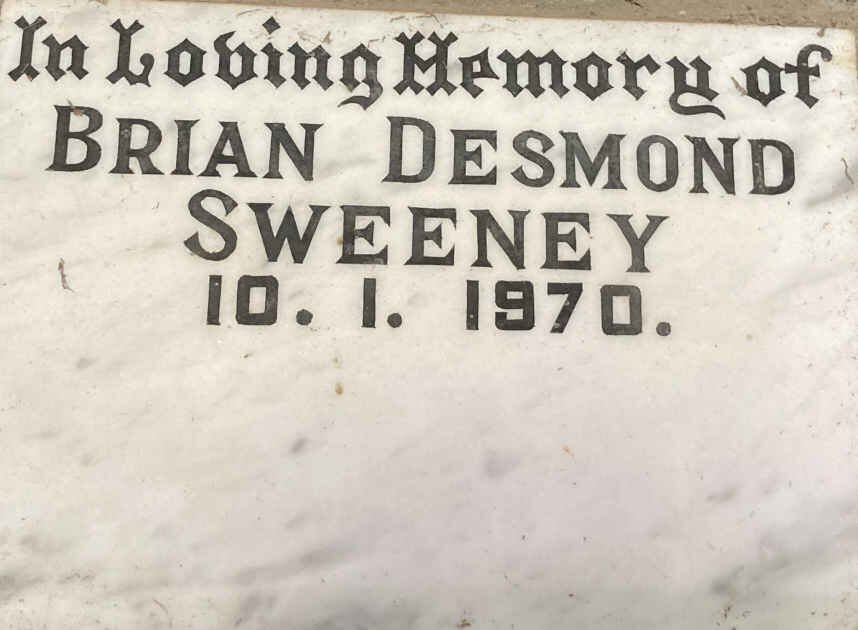 SWEENY Brian Desmond -1970
