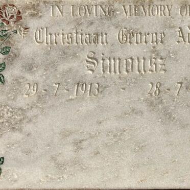 SIMONSZ Christiaan George Adolf 1913-1995